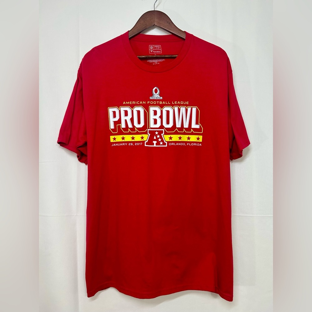 NFL Pro Line- Fanatics AFC American Pro Bowl 2017 Orlando Red XXL T-Shirt